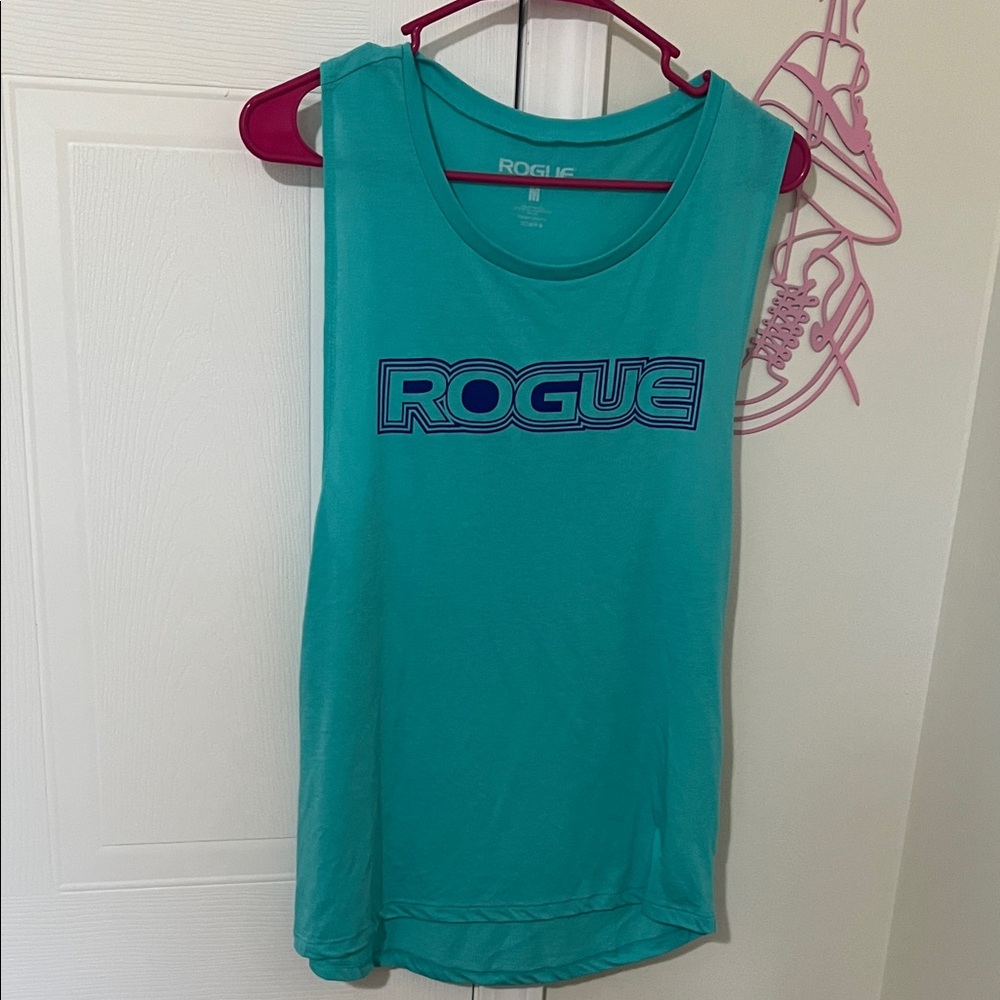 Rogue Green Muscle Tee Athletic Top
